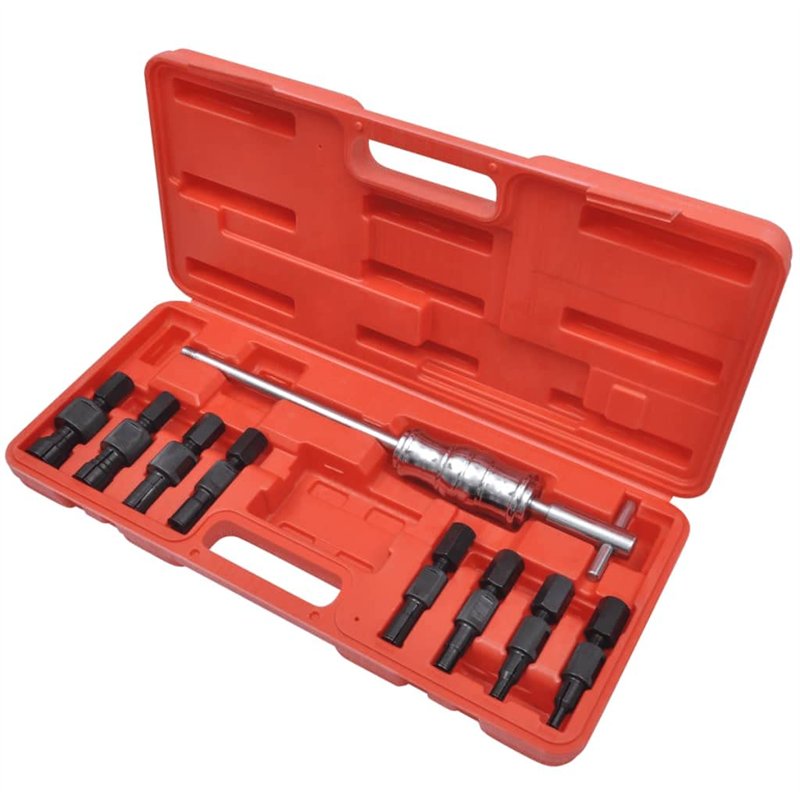vidaXL Kit arrache extracteur de roulement intérieur marteau à inertie 9 pcs