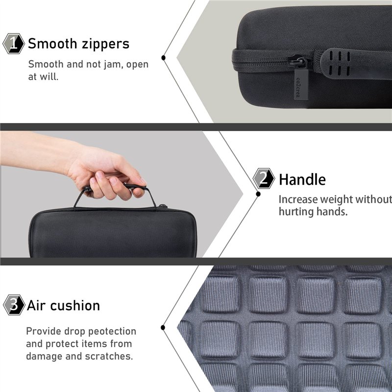 Image secondaire de co2CREA Dur Étui de Voyage Rigide Housse Cas pour JBL Flip Essential/JBL Flip 3 / Flip4 / Flip 5 /Flip 6 HautParleur(boîte Seule