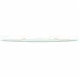 vidaXL Étagère de Coin avec Supports chromés Salle de Bain Verre Blanc 25x25 cm
