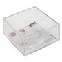 5five - organiseur selena 9,6x9,6cm transparent