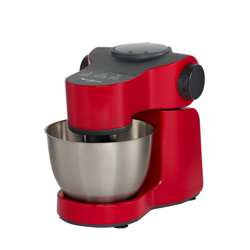 Image secondaire de Moulinex QA311510 Robot Pâtissier avec Blender Wizzo Pétrin Fouet Flex Batteur Électrique 7 Vitesses Pulse 1000W Cuisine Rouge