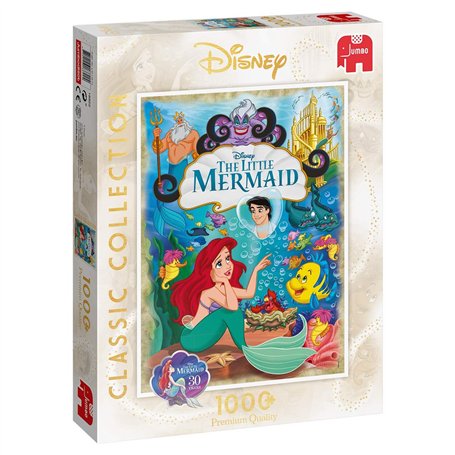 Disney Classic Collection The Little Mermaid Lot de 1000 Puzzles Puzzles Puzzle pour Adultes, garçon/Fille, 12 année(s), intérie