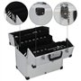 vidaXL Boîte à Outils Valise à Outils Mallette à Outils Trolley à Outils Caisse à Outils Rangement Stockage Fichiers 38x22,5x34 