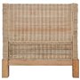 vidaXL Fauteuil avec Coussins en rotin Naturel