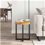 vidaXL Table Basse Table d'Appoint Table de Salon Bout de Canapé Maison Intérieur Salle de Séjour 40x45 cm Polyrésine Bois de Te