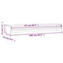 vidaXL Support de Moniteur Gris bÃƒton 100 x 24 x 13 cm AgglomÃƒrÃƒ