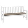 Coussin pour Banc de Jardin Taupe 200 × 50 × 3 cm