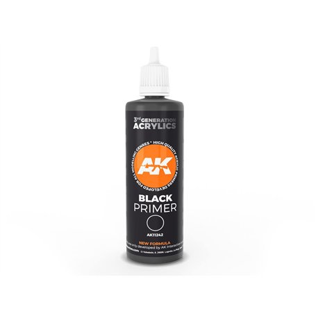 AK AK11242 Black Primer (100ml) 3GEN