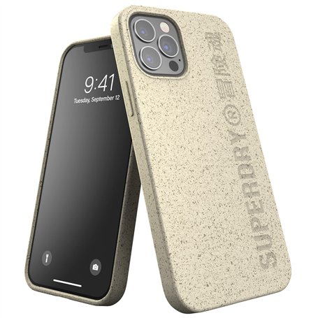 Superdry 42624 Coque de Protection pour iPhone 12 Pro 6.1 - Compostable - Matériaux à Base de matières Bio pour iPhone 12 / iPho