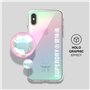 Superdry Coque de Protection Compatible avec iPhone X, Coque iPhone XS, étui holographique, Coque de Protection Transparente, ho