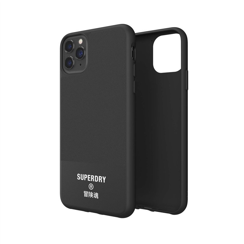 Image secondaire de Superdry Coque de Protection en Toile moulée pour iPhone 11 Pro Max Noir