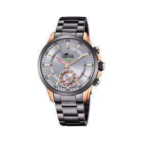 LOTUS Montre modèle 18808/1 de la Collection Connected, boîtier de 43 mm Argent avec Bracelet en Acier Gris pour Homme LOTUS Montre modèle 18808/1 de la Collection Connected, boîtier de 43 mm Argent avec Bracelet en Acier Gris pour Homme