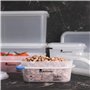 MasterPRO Foodies | Récipient hermétique | 17,6 x 16,2 x 10 cm contenance d'1,7 L | Couvercle double verrouillage | Indicateur d