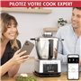 Magimix Cook Expert Connecté - Robot de cuisine Multifonction Connect 3,5L, Moteur Professionnel 1700W,Chrome mat