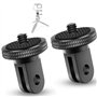 WDZYRM Lot de 2 adaptateurs en aluminium 1/4" pour appareil photo GoPro Insta360 Sony Sjcam Sj4000 Xiaomi Xiaoyi et autres camér