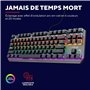 Trust Gaming GXT 834 Callaz Clavier Mécanique TKL, Layout AZERTY, Commutateurs Outemu Mécaniques, Éclairage par Vague Arc-en-Cie