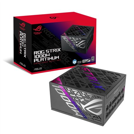 ASUS ROG Strix 1000W Platinum (Fully Modular Power Supply, 80 Plus Platinum Certified, ATX 3.1, Cybenetics Lambda A+, GaN MOSFET