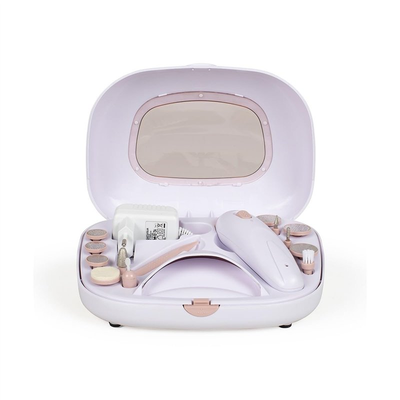Livoo, Set manucure et pédicure DOS190, 2 vitesses, 3h d'autonomie, 12 accessoires