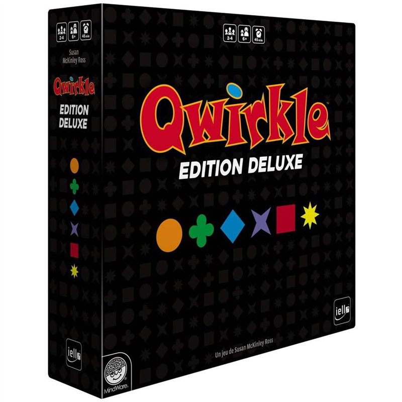 IELLO QWIRKLE Deluxe – Le Jeu de tuiles colorées en Version Premium ! Associez Formes et Couleurs pour marquer Un Max de Points