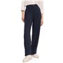 STREET ONE A377581 Pantalon Taille Haute, Bleu Foncé, 38W x 32L Femme