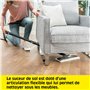 Set Suceur de Sol EasyFix Kärcher : Suceur de Sol à Technologie à Lamelles Innovantes, Serpillère Universelle pour Sol en Microf