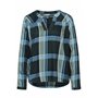 STREET ONE A344959 Chemisier à Carreaux, Vert Sapin, 48 Femmes T-Shirt, Multicolore