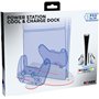 Konix Station de refroidissement Power Station Cool & Charge Dock console PS5 Slim - Support de charge 2 manettes DualSense - Éc