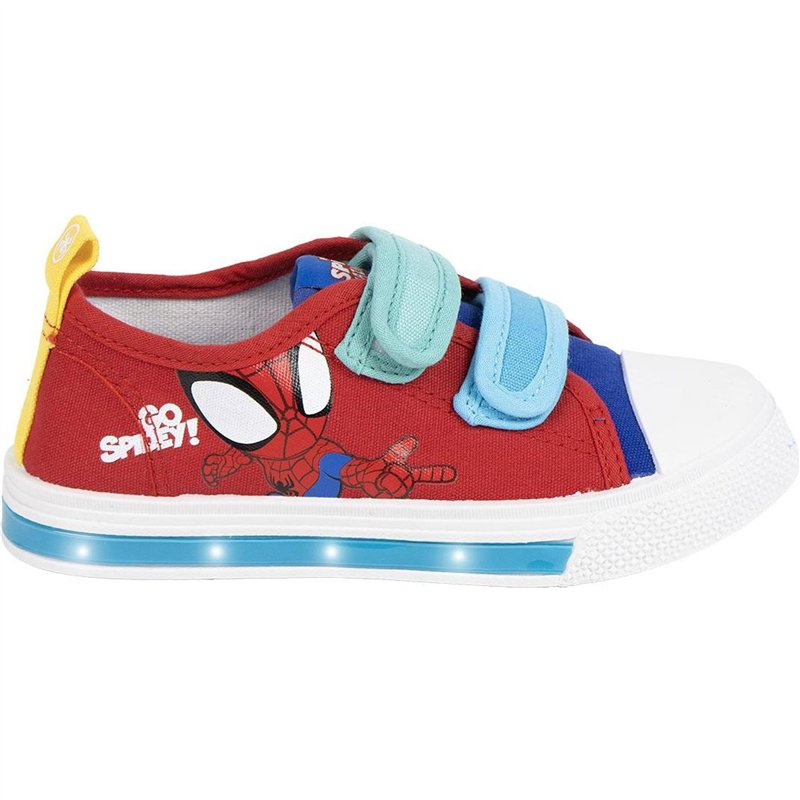 CERDÁ LIFE'S LITTLE MOMENTS Mixte Zapatillas Casual Con LED Spidey Rojo Sneaker, Multicolore, Medium