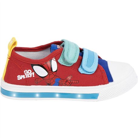 CERDÁ LIFE'S LITTLE MOMENTS Mixte Zapatillas Casual Con LED Spidey Rojo Sneaker, Multicolore, Medium