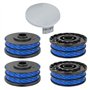 CHIHOLEN 4 Bobine Fil Coupe Bordure Compatible avec Ryobi RAC123,Convient pour Ryobi RLT4027, RLT4125, RLT5027, RLT6030, RLT5127
