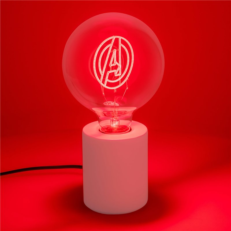 Image secondaire de Paladone Lampe néon LED décorative Marvel Avengers – Ampoule en verre E27, cadeau de collection sous licence officielle Superher