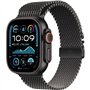 Apple Watch Ultra 2 GPS + Cellular - 49mm - Boîtier Black Titanium - Bracelet Black Titanium Milanese Loop - S