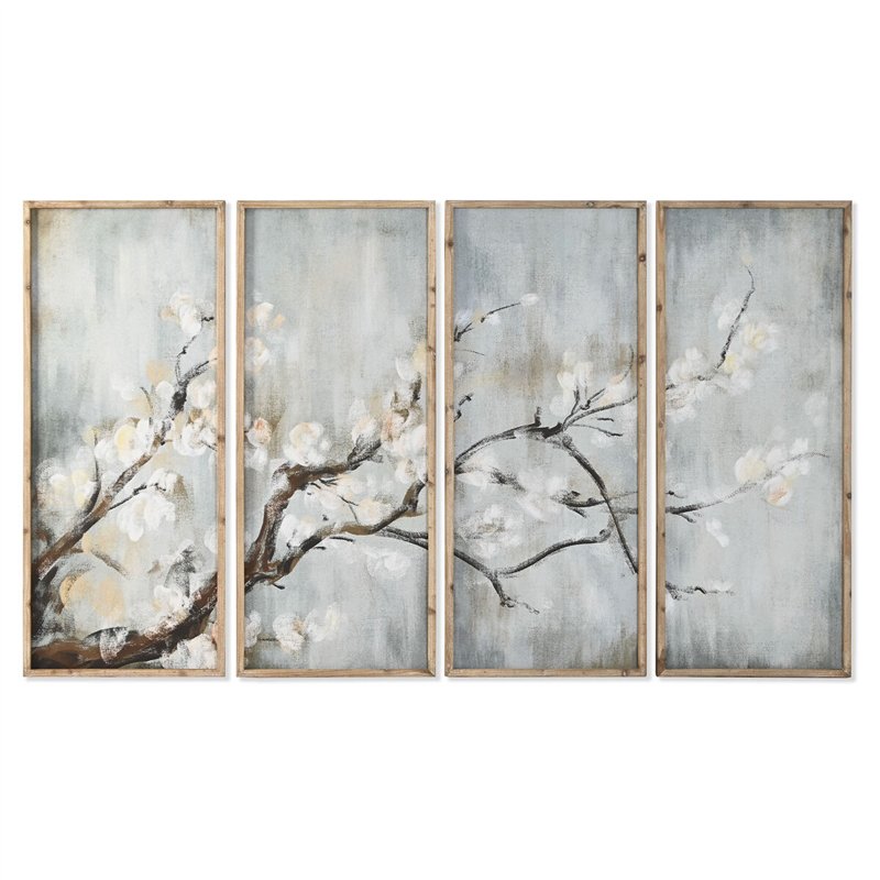 Cadre Home ESPRIT Bleu Blanc Marron Oriental 200 x 2,5 x 120 cm