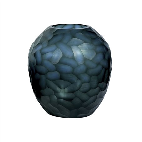 Vase Home ESPRIT Bleu Verre Moderne 29 x 29 x 30 cm