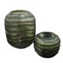 Vase Home ESPRIT Vert Verre Moderne 27 x 27 x 33 cm