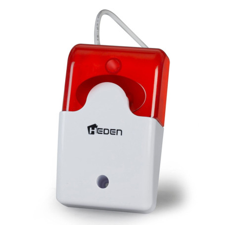 Heden Alarme autoalimentée pour Camera Rouge-Blanc