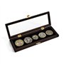 The Noble Collection The Hobbit Dwarven Treasure Coin Set - 12in (31cm) Display Case and 5 Bronze Plated Coins - Officially Lice