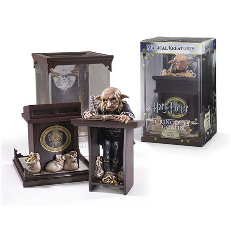 The Noble Collection - Magical Creatures Gringotts Goblin - Hand-Painted Magical Creature #10 - Officially Licensed 7in (18.5cm)