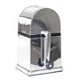 KATSU Broyeur à Glace Manuel avec Bac à Glaçons et Cuillère pour Cocktails et Smoothies, Acier inoxydable 769008