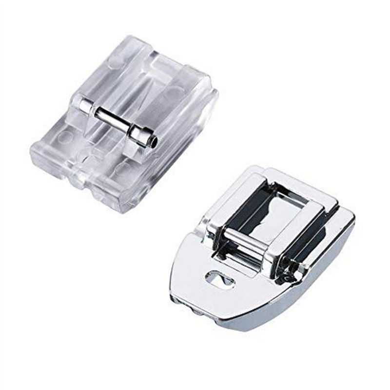 La Canilla ® Lot de 2 Pieds Presseur Fermeture Eclair Invisible pour Machines à Coudre Brother, Singer, Juki, Lidl (Snap-On) Uni