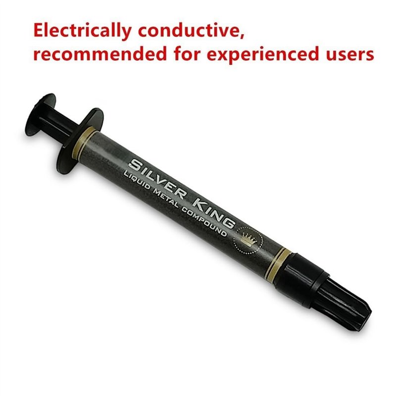 Image secondaire de 1 one enjoy Pâte Thermique en métal Liquide, 79 W/MK Haute Performance, pâte de radiateur Silver King, unité Centrale de Traitem