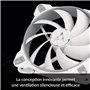 ARCTIC BioniX F120-120 mm Ventilateur Boîtier Gaming avec PWM PST, Ventilateur Refroidissement avec Fonction de Partage PST, Por