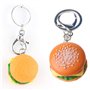 LANCHEN Hamburger Cheeseburger Argile Polymère Porte-clés Simulation Alimentaire Pendentif Porte-clés