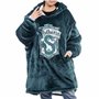 Merchoid Harry Potter - Couverture surdimensionnée à capuche Slytherin Confortable