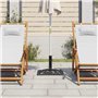 vidaXL Socle de Parasol Base de Parasol Pied Support de Parasol Accessoire de Parasol Terrasse Balcon Extérieur Noir 47x47x33 cm