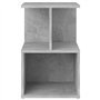 vidaXL Comodini 2 pz Grigio Cemento 35x35x55 cm in Truciolato