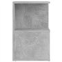 vidaXL Comodini 2 pz Grigio Cemento 35x35x55 cm in Truciolato