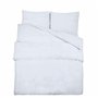 Ensemble de housse de couette Blanc 225x220 cm Coton