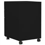 vidaXL Schedario Mobile Nero 39x45x60 cm in Acciaio