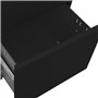 vidaXL Schedario Mobile Nero 39x45x60 cm in Acciaio
